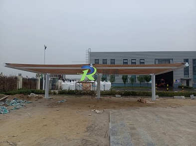 河北定州工业园膜结构车棚工程项目