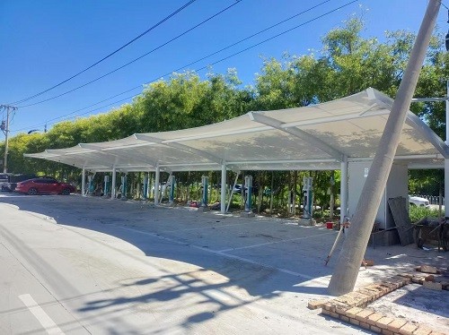 江苏膜结构汽车棚厂家