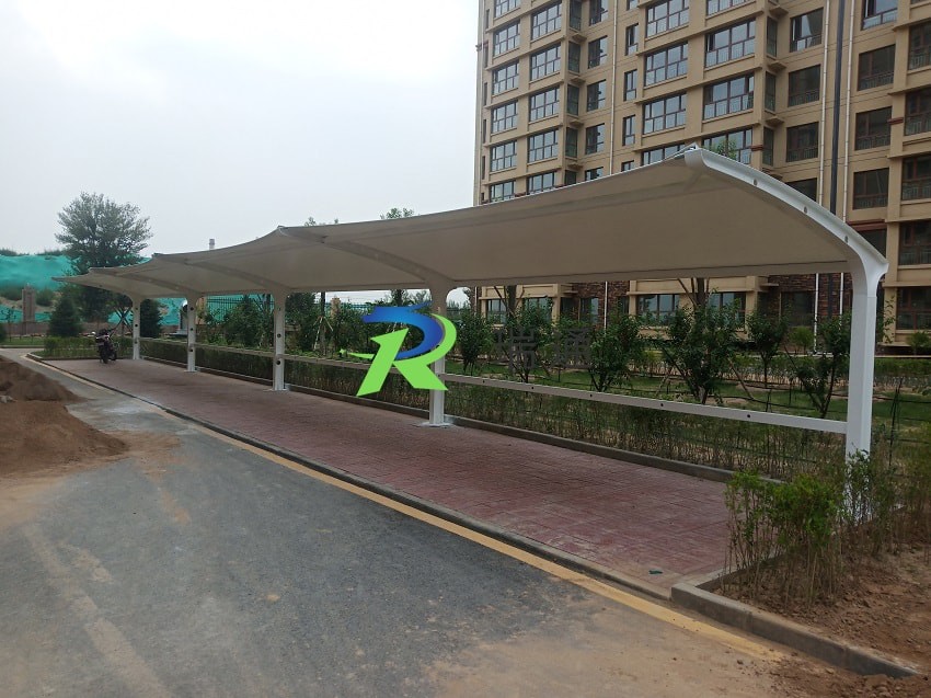 张家口市阳原县紫玉嘉园小区车棚