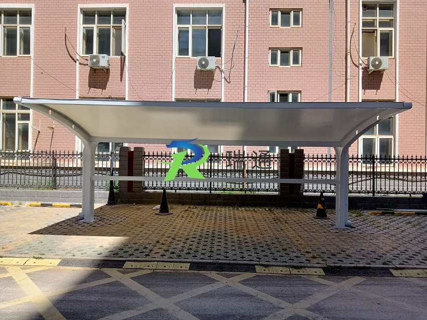 阳原县罗马庄园膜结构电动车棚