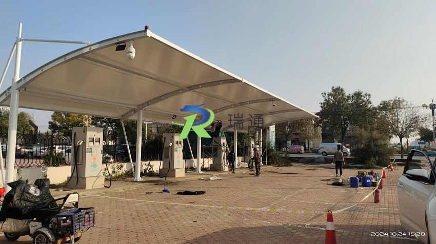 拉杆007-膜结构车棚