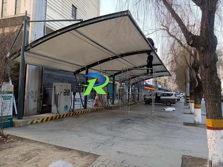 定兴县充电站膜结构车棚