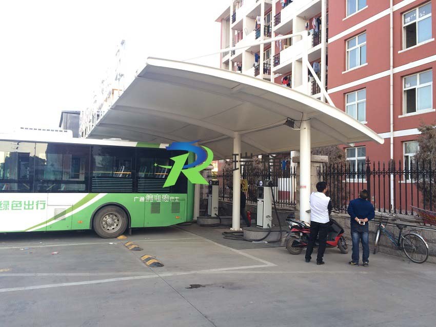 拉杆008-公交车充电棚