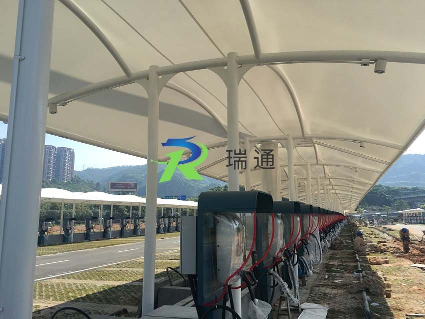 T字形002-充电站膜结构雨棚